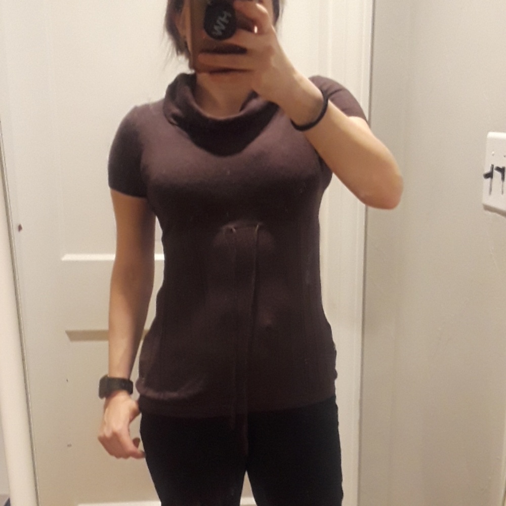 Esprit short sleeve sweater with tie